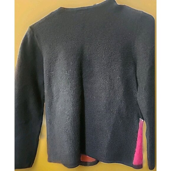 Vintage Koret 100% Wool Cardigan Striped Small Excellent Unique CR50 - Picture 6 of 6